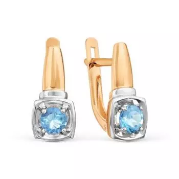 Серьги с топазами Линии Любви