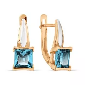 Серьги с топазами Линии Любви