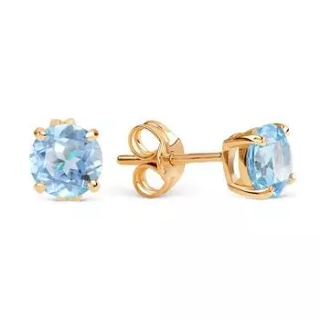 Серьги с топазами Линии Любви