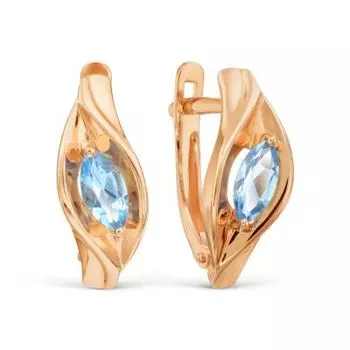 Серьги с топазами Линии Любви