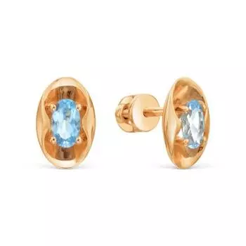 Серьги с топазами Линии Любви