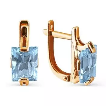 Серьги с топазами Линии Любви