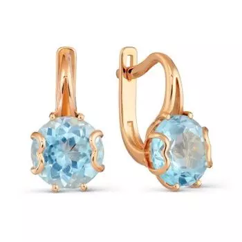 Серьги с топазами Линии Любви