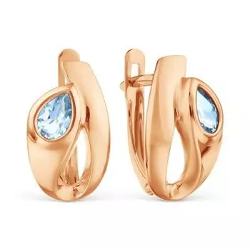 Серьги с топазами Линии Любви