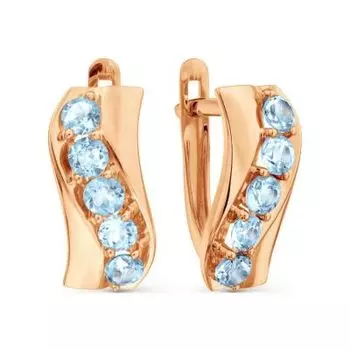 Серьги с топазами Линии Любви