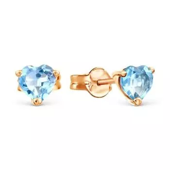 Серьги с топазами Линии Любви