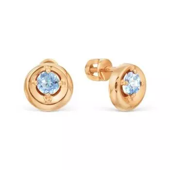 Серьги с топазами Линии Любви