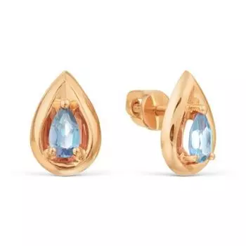 Серьги с топазами Линии Любви