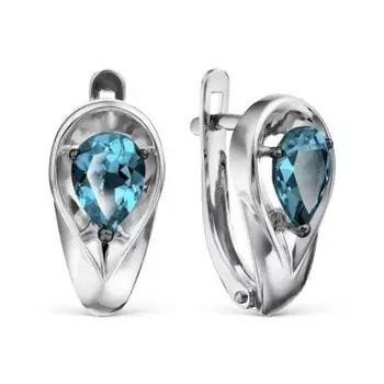 Серьги с топазами Линии Любви
