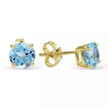 Серьги с топазами Линии Любви