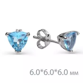 Серьги с топазами Линии Любви