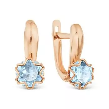 Серьги с топазами Линии Любви