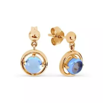 Серьги с топазами Линии Любви