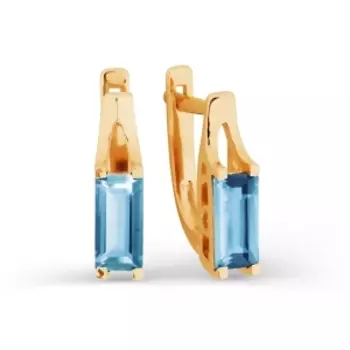 Серьги с топазами Линии Любви