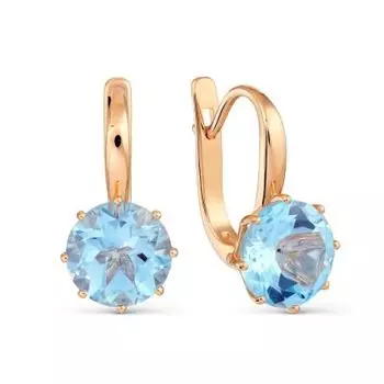 Серьги с топазами Линии Любви