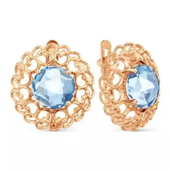 Серьги с топазами Линии Любви