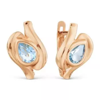 Серьги с топазами Линии Любви