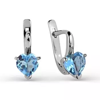 Серьги с топазами Линии Любви