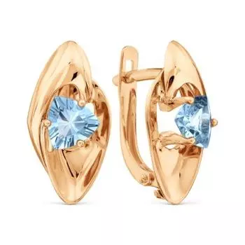 Серьги с топазами Линии Любви