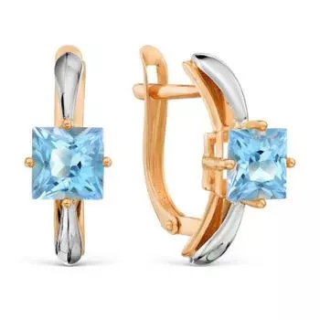 Серьги с топазами Линии Любви