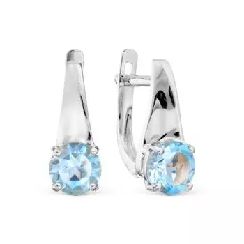 Серьги с топазами Линии Любви