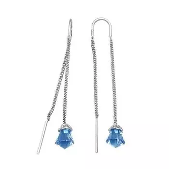 Серьги с топазами Линии Любви