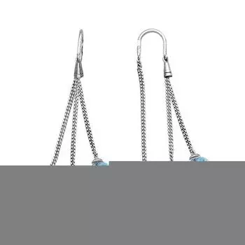 Серьги с топазами Линии Любви