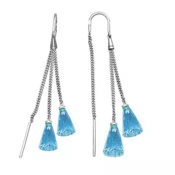 Серьги с топазами Линии Любви