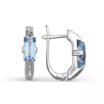 Серьги с топазами Линии Любви