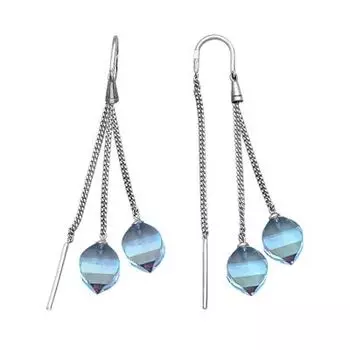 Серьги с топазами Линии Любви