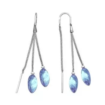 Серьги с топазами Линии Любви