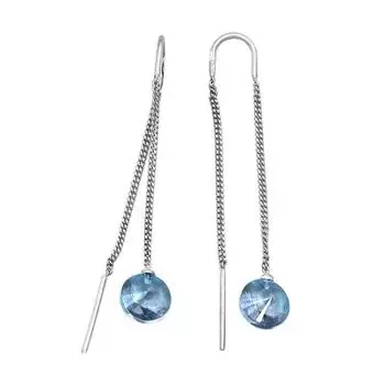 Серьги с топазами Линии Любви