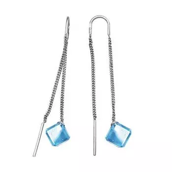 Серьги с топазами Линии Любви