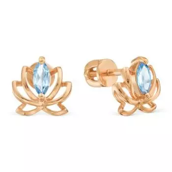 Серьги с топазами Линии Любви