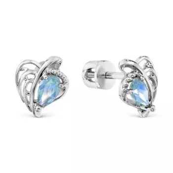 Серьги с топазами Линии Любви