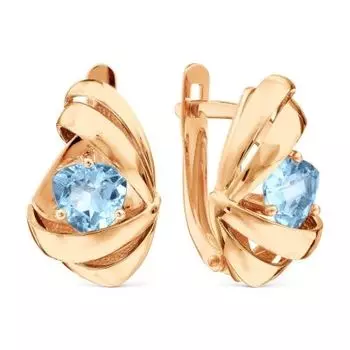 Серьги с топазами Линии Любви