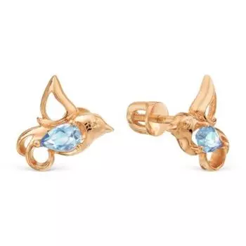 Серьги с топазами Линии Любви