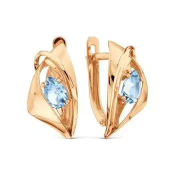 Серьги с топазами Линии Любви