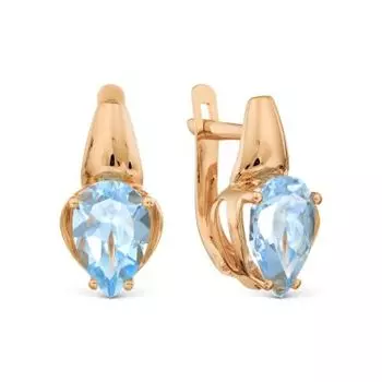 Серьги с топазами Линии Любви