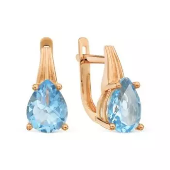 Серьги с топазами Линии Любви