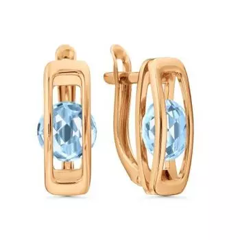 Серьги с топазами Линии Любви