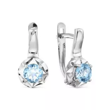 Серьги с топазами Линии Любви