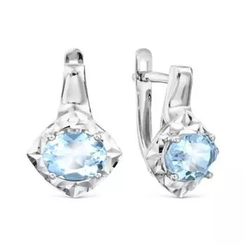 Серьги с топазами Линии Любви