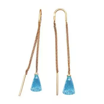 Серьги с топазами Линии Любви