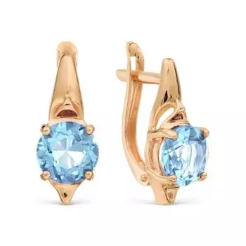 Серьги с топазами Линии Любви