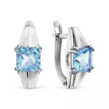 Серьги с топазами Линии Любви