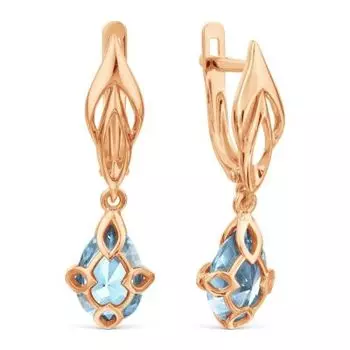 Серьги с топазами ситалл Линии Любви