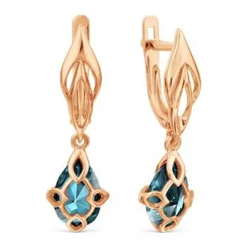 Серьги с топазами ситалл Линии Любви