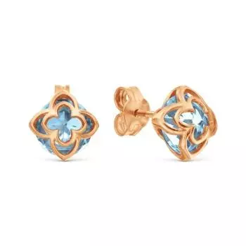 Серьги с топазами ситалл Линии Любви