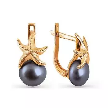 Серьги с жемчугом Линии Любви